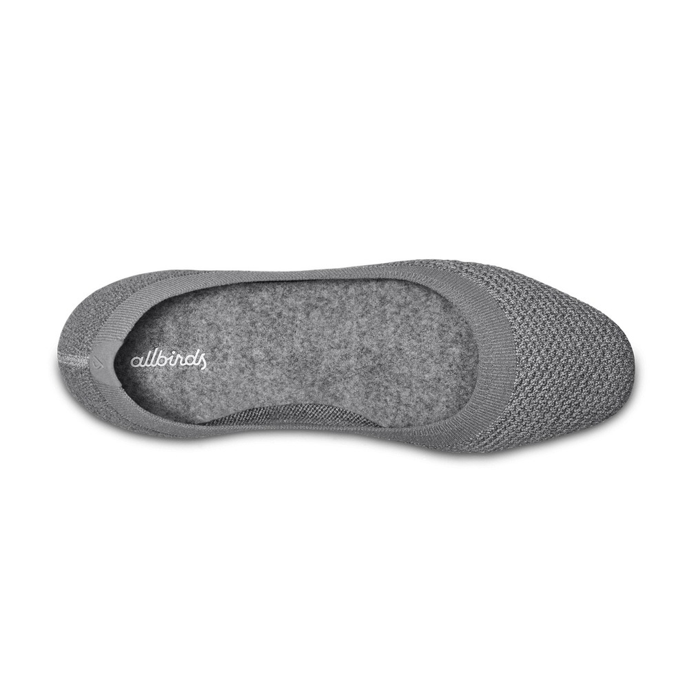 Allbirds Tree Breezer Flats Grey Womens 7.5 Sustainable Comfort Shoe